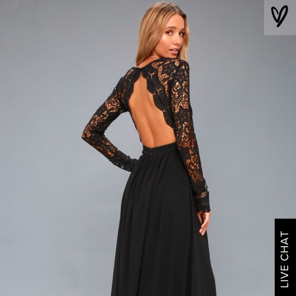 NWT Lulu's Awaken My Love Long Sleeve Maxi Dress